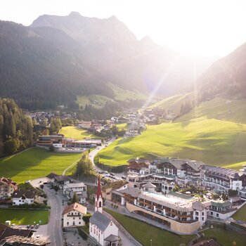Summer exterior view | Best Alpine Wellness Hotel Stock, Tyrol