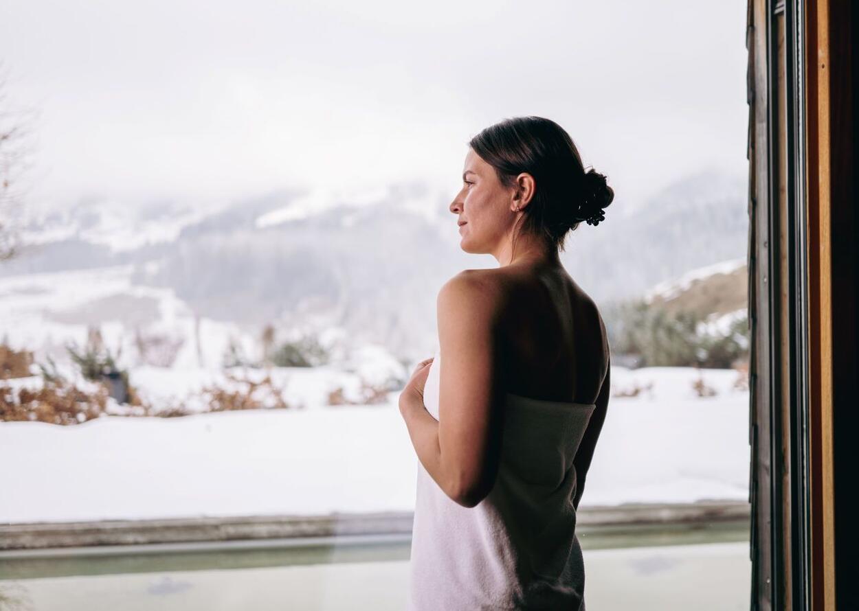 Sauna experience with mountain view | Most beautiful Wellnesshotels in the mountains