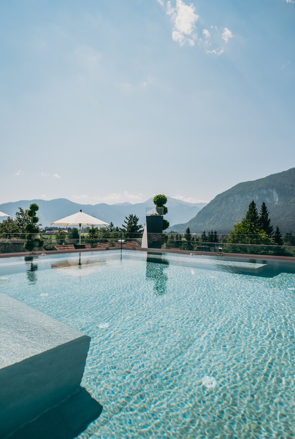 Rooftop Pool with Panorama View | 5 Star Wellnesshotel Alpenrose, Tyrol