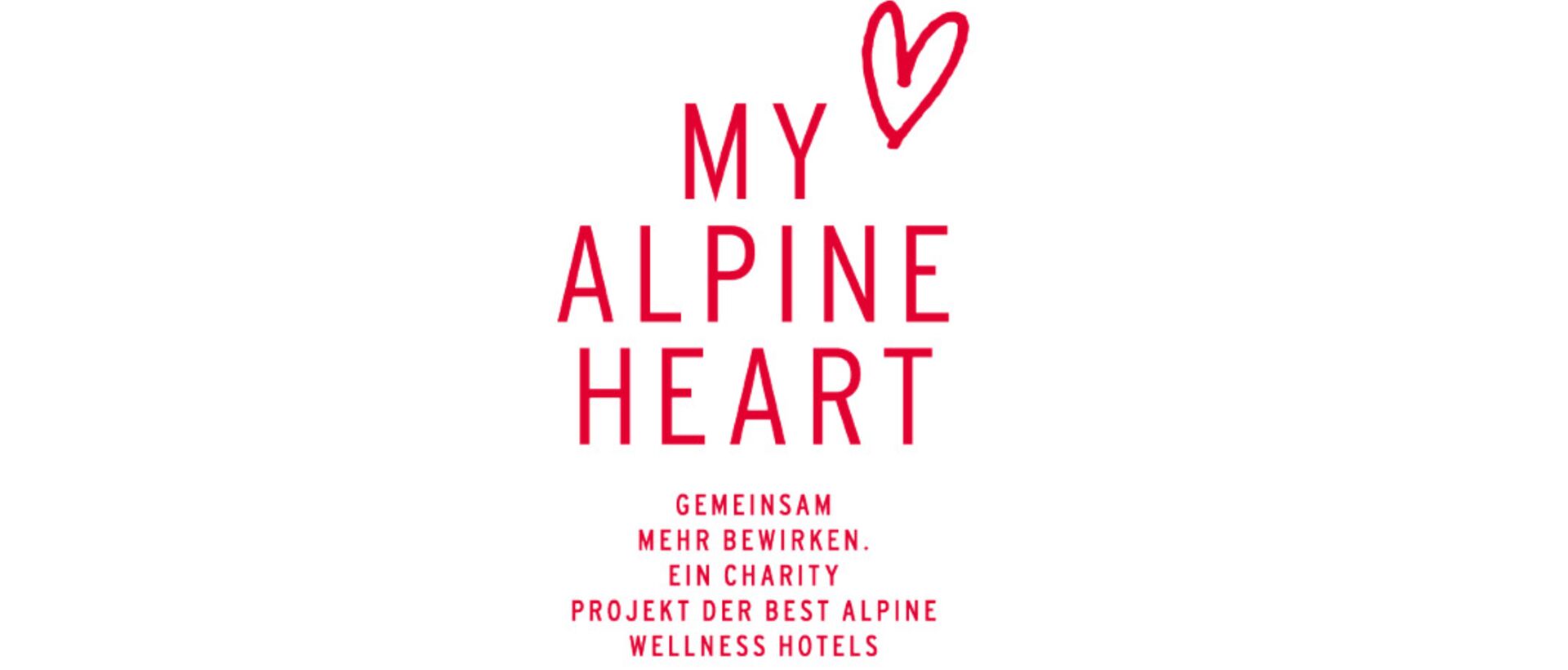 Logo des Charity-Projekts „My Alpine Heart“ der Best Alpine Wellness Hotels.