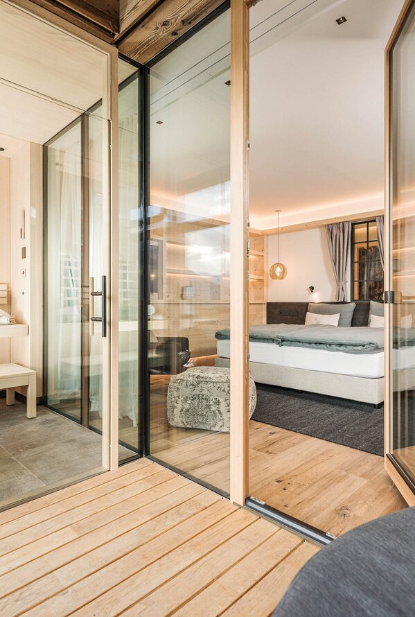 Room with private sauna | Alpenresort Schwarz, Wellnesshotel Austria