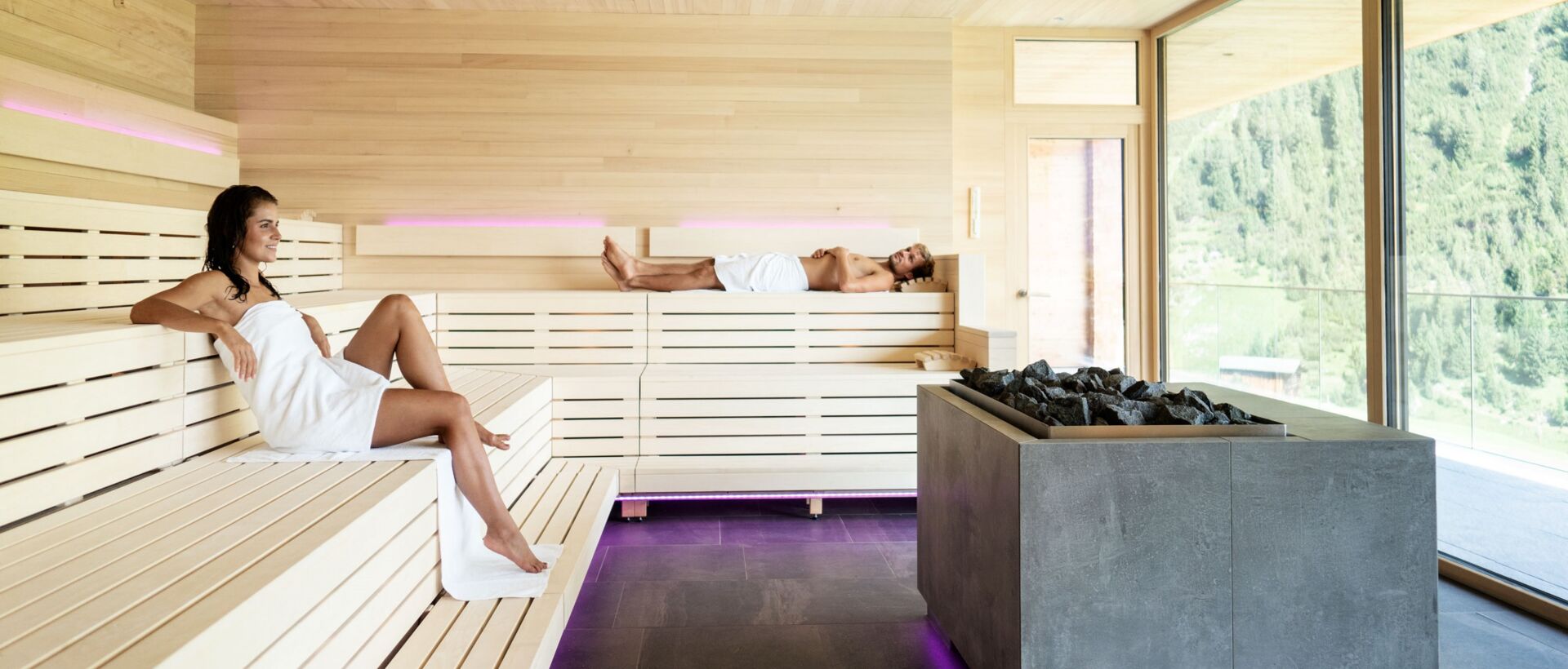 Sauna in the panoramic sauna | Wellnesshotel Warther Hof, Wellness Arlberg