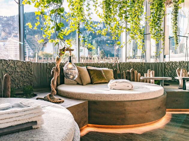 Kuscheliger Ruhebereich | Wellnesshotel Der Engel, Best Alpine Wellness Hotels