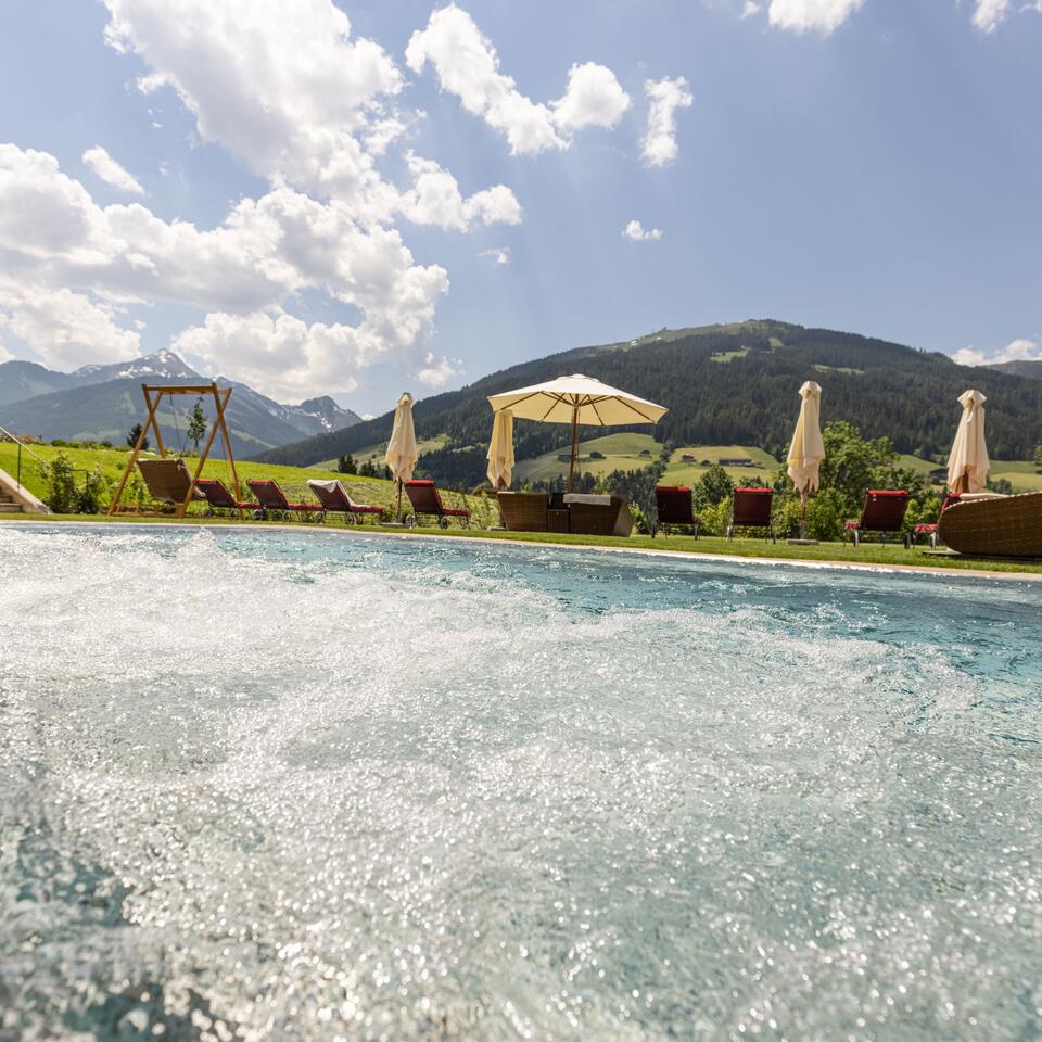 Außen Whirlpool | Wellnesshotel Alpbacherhof, Tirol