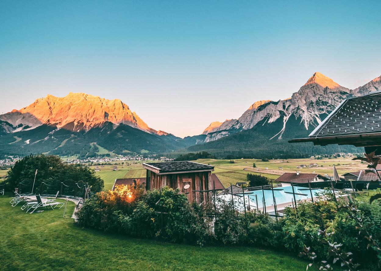 Garten Bergblick Garten Bergblick | Wellnesshotel Post, Tirol, Österreich