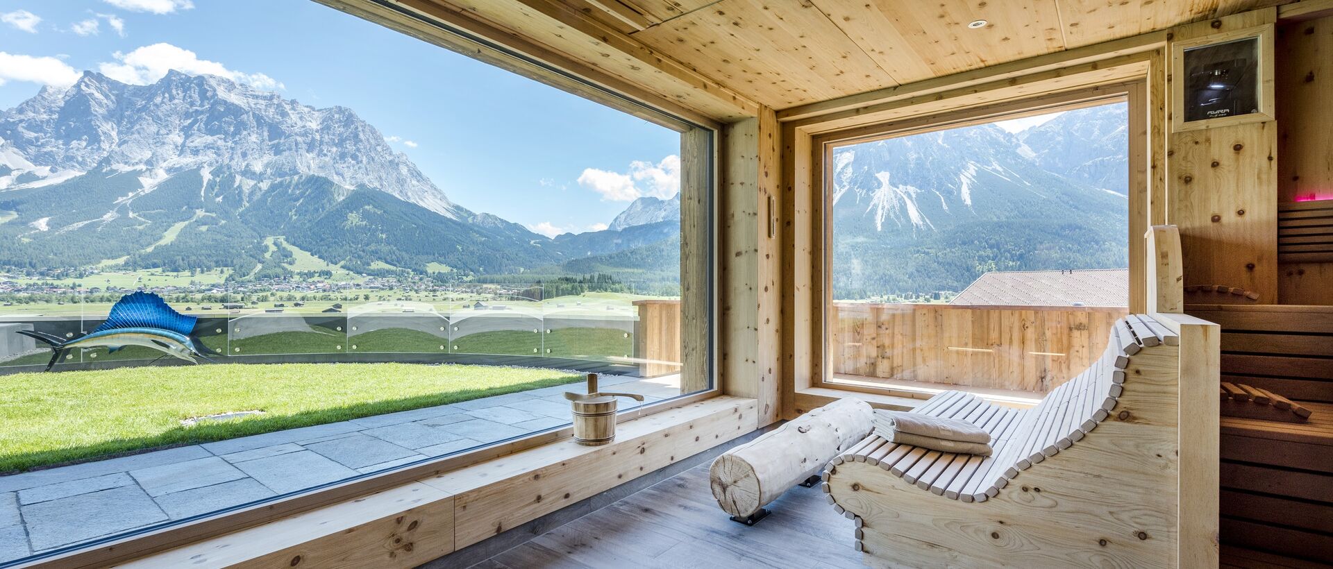 Sauna mit Bergblick Sauna mit Bergblick | Wellnesshotel Post, Tirol