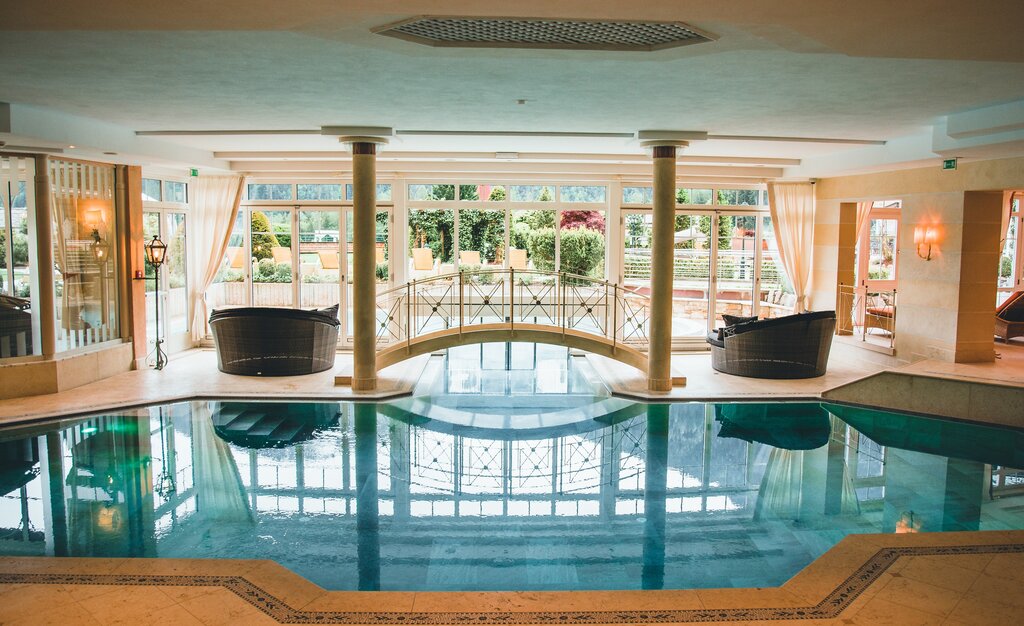 Elegant Indoor Pool | Best Alpine Wellnesshotel Stock, Austria