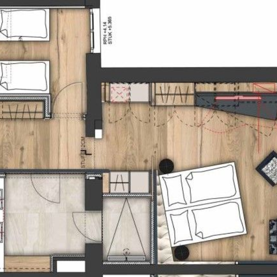 Suite Tirol mit Kinderzimmer – Stock Resort