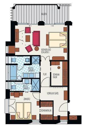 Panorama Luxus Suite mit Whirlwanne