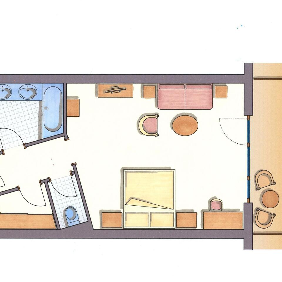 Wellness Residenzsuite 40m² – Alpenrose & Cocoon