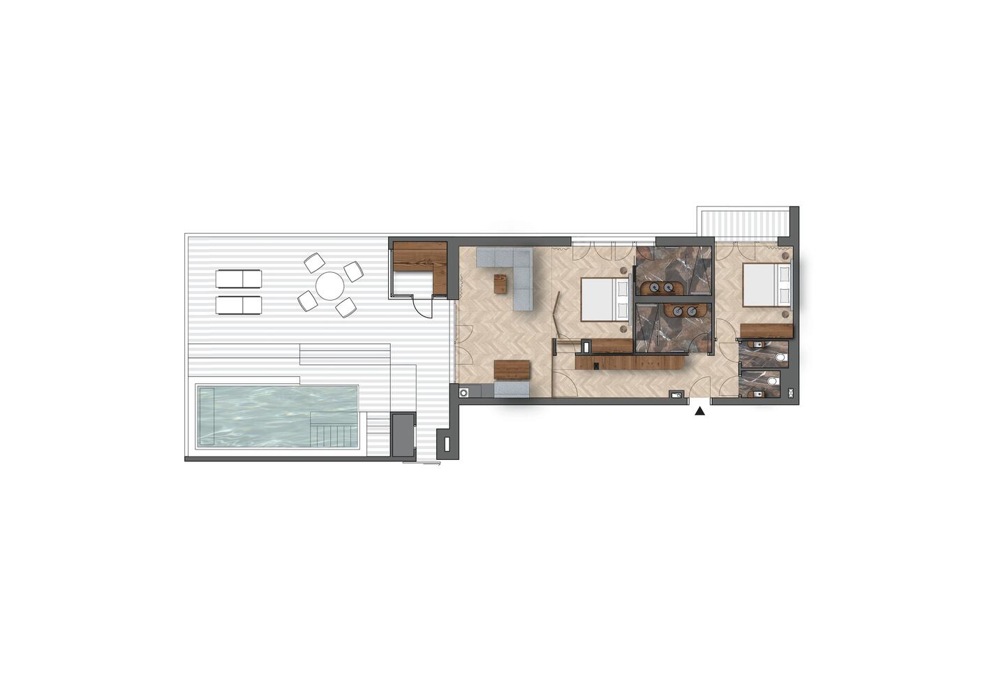 Poolsuite Bergmagie