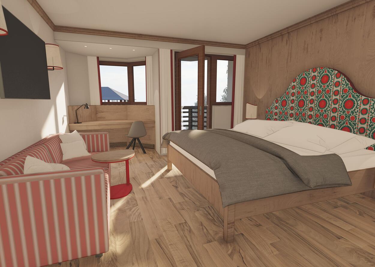 Komfort Zimmer "Erker Panoramazimmer" – Hotel Hochschober